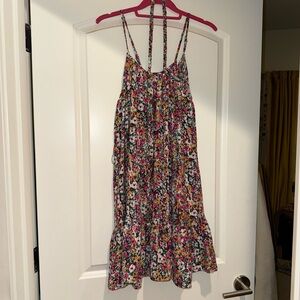 Vibrant Floral Spaghetti Strap Dress
